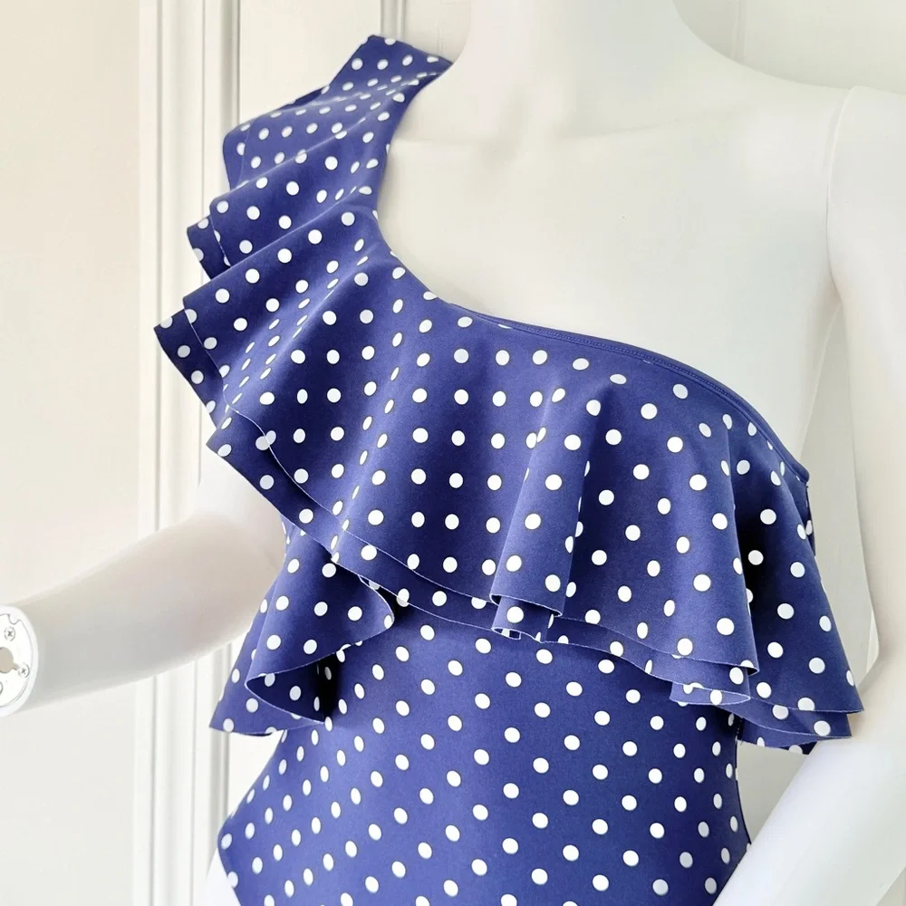 NEW with TAGS WeWoreWhat Stella One Piece One Shoulder Swimsuit  (size S)